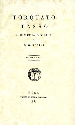 Cover for Torquato Tasso