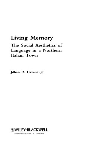 Cover for The social aesthetics of language in a northern Italian town