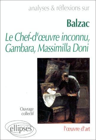 Cover for Analyses & réflections sur Balzac: Le chef-d'oeuvre inconnu, Gambara, Massimilla Doni 