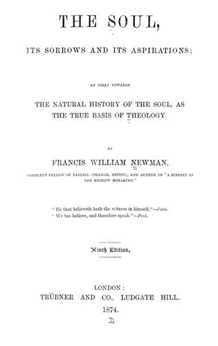 Cover for The soul