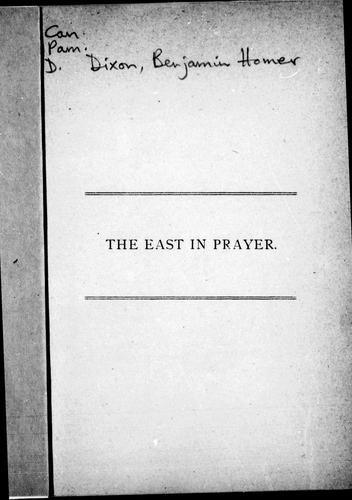 Cover for The East in prayer