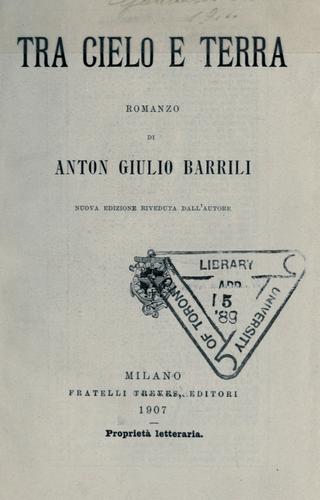 Cover for Tra cielo e terra