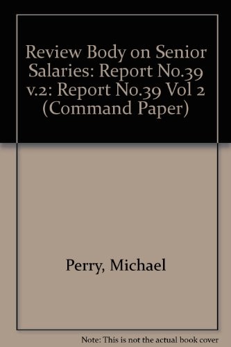 Cover for Nineteeth report on senior salaries