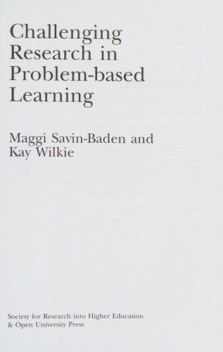 Cover for Challenging research in problem-based learning