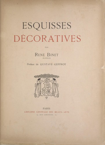 Cover for Esquisses décoratives