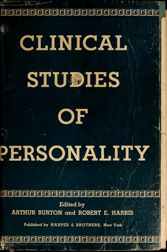 Cover for Clinical studies of personality