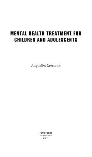Cover for Mental health treatment for children and adolescents