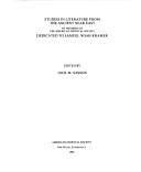Cover for Studies in literature from the ancient Near East