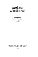 Cover for Aesthetics of built form