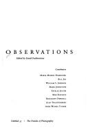 Cover for Observations