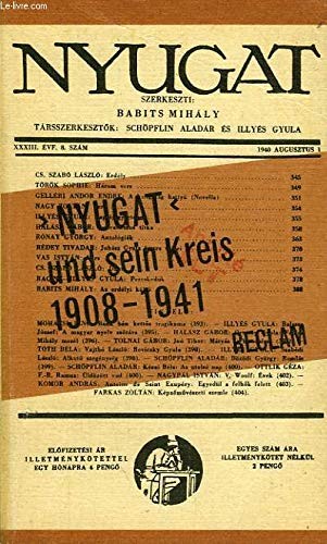 Cover for "Nyugat" und sein Kreis