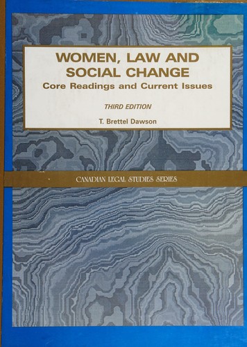 Cover for Women, law, and social change