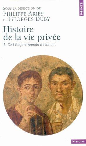 Cover for Histoire de la vie privée, tome 1 