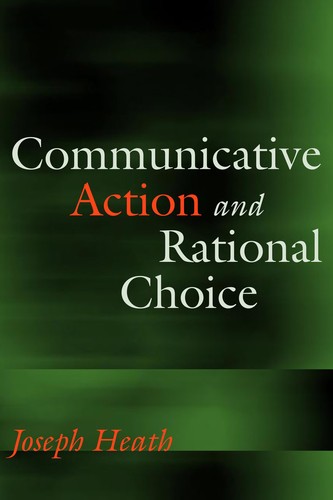 Cover for Communicative action and rational choice