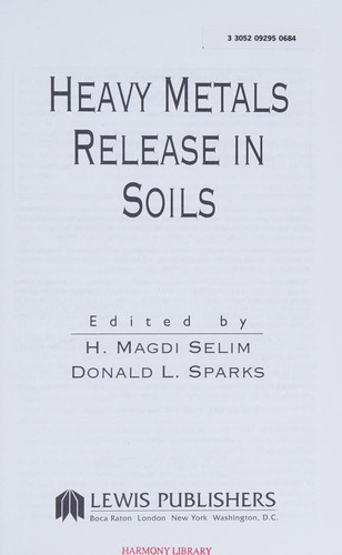 Cover for Heavy metals release in soils