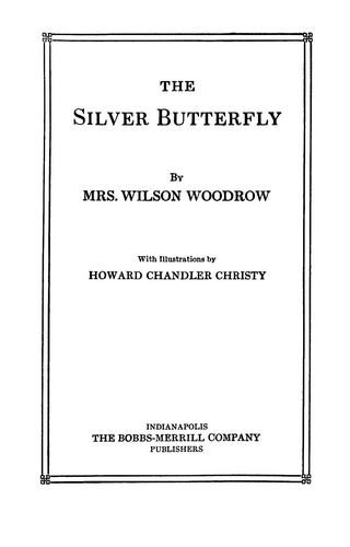 Cover for The silver butterfly