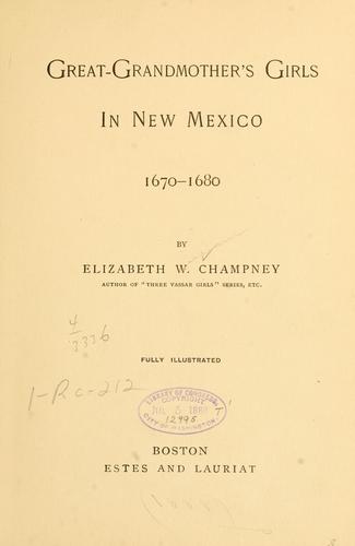 Cover for Great-grandmother's girls in New Mexico, 1670-1680