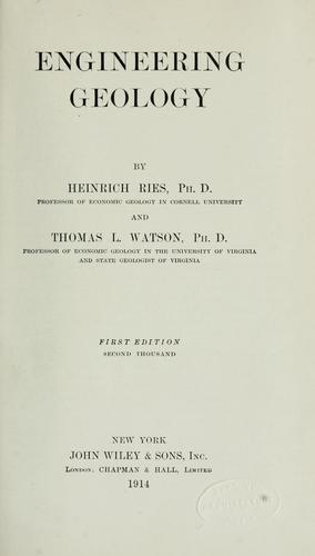 Cover for Engineering geology