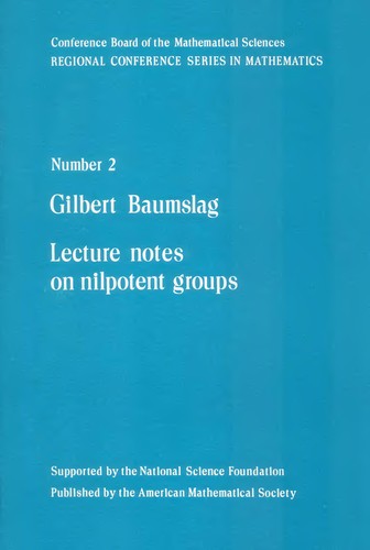 Cover for Lecture notes on nilpotent groups.