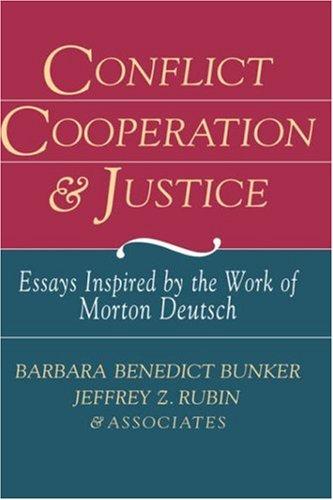 Cover for Conflict Cooperation and Justice