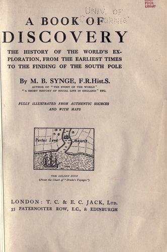 Cover for A book of discovery.