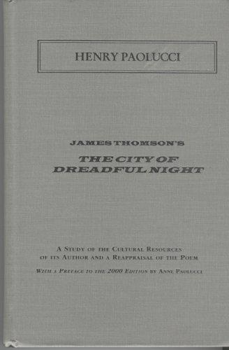 Cover for James Thomson's The city of dreadful night