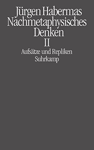Cover for Nachmetaphysisches Denken II