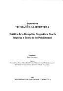 Cover for Avances en teoría de la literatura