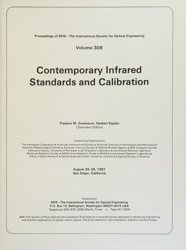 Cover for Contemporary infrared standards and calibration
