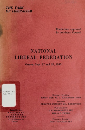 Cover for The task of liberalism