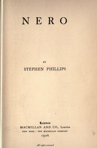 Cover for Nero.