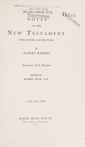 Cover for Notes on the New Testament