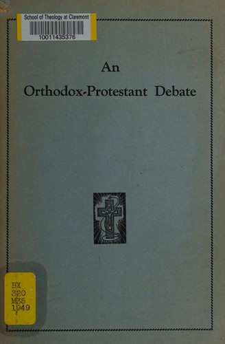 Cover for An Orthodox-Protestant debate