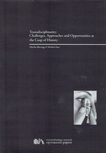 Cover for Transdisciplinarity