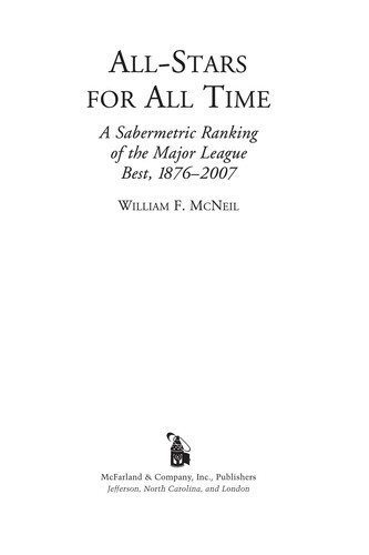 Cover for All-stars for all time