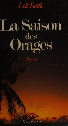Cover for La saison des orages