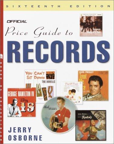 Cover for The Official Price Guide to Records, 16th Edition (Official Price Guide to Records)