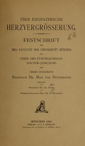 Cover for Über idiopathische Herzvergrösserung