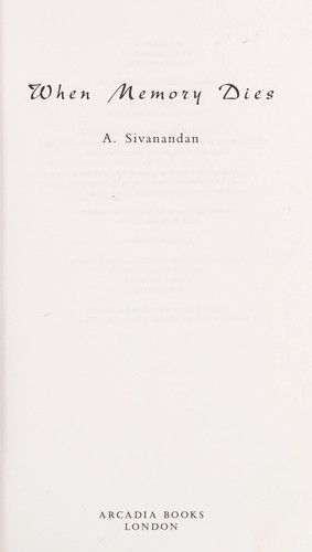 Cover for When memory dies