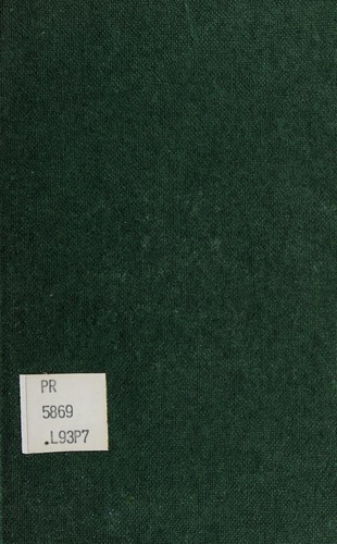 Cover for Wordsworth and Coleridge "The lyrical ballads"
