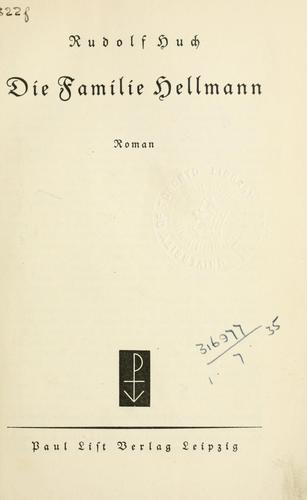 Cover for Familie Hellmann