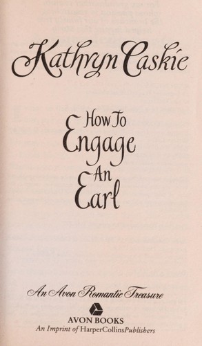 Cover for How To Engage An Earl