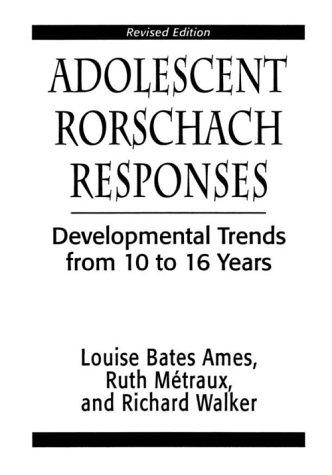 Cover for Adolescent Rorschach responses