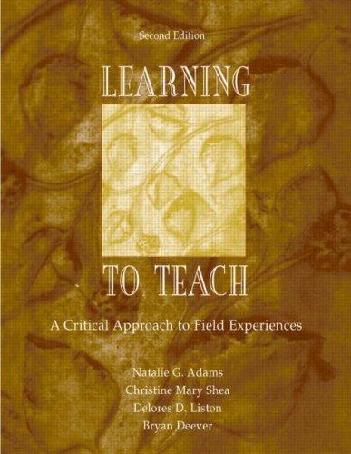 Cover for Learning to teach