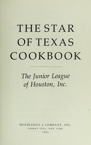 Cover for The Star of Texas cookbook