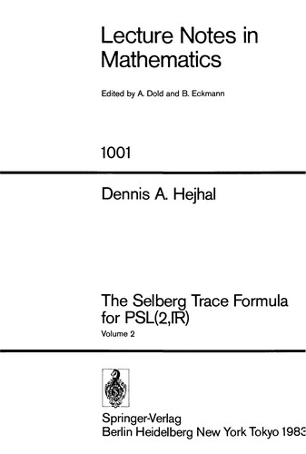 Cover for The Selberg trace formula for PSL (2, IR)