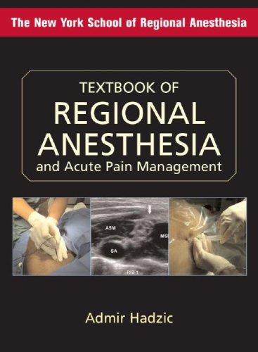 Cover for Textbook of Regional Anesthesia and Acute Pain Management