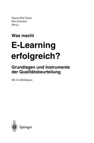 Cover for Was macht E-Learning erfolgreich?