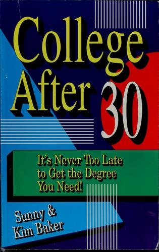 Cover for College after 30