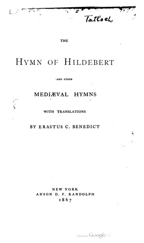 Cover for The hymn of Hildebert and other medieval hymns